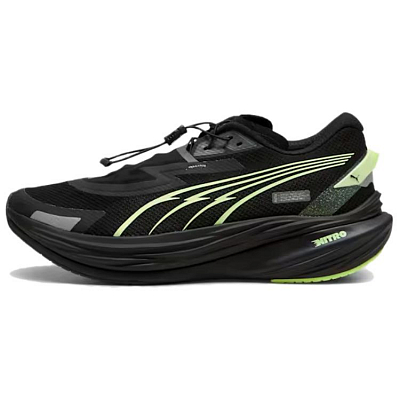 PUMA Deviate NITRO 3 Anti Slip Wear Resistant Low Top Casual Running Shoes Men's Black