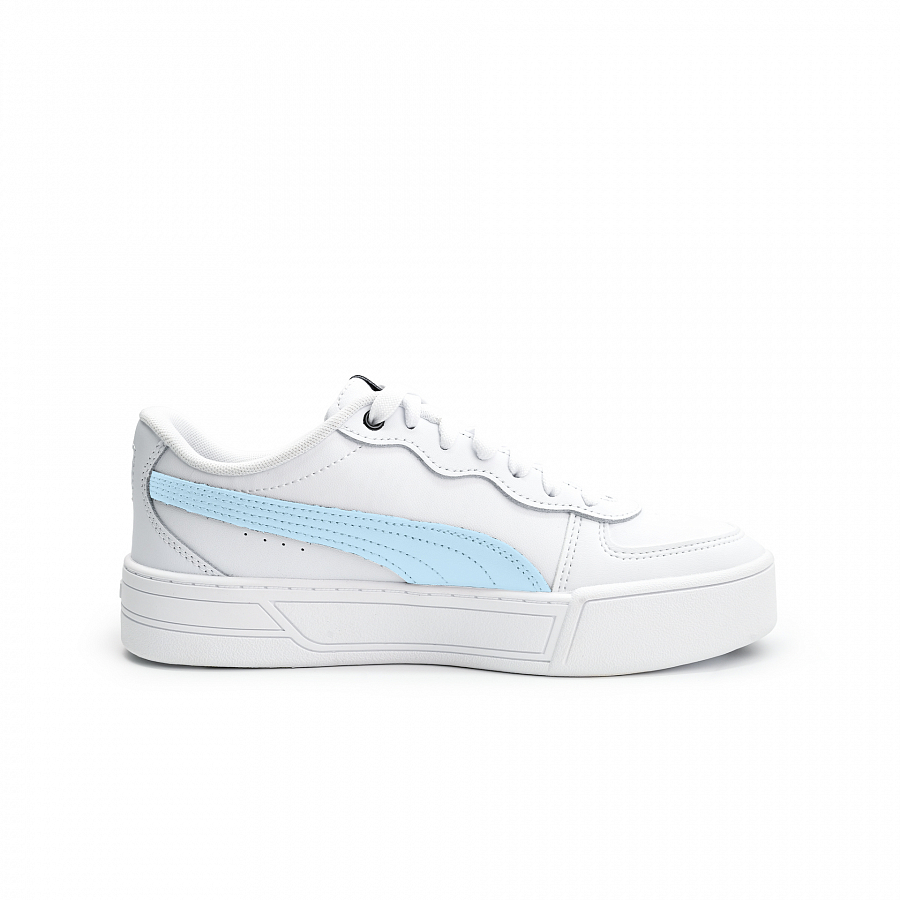 PUMA Skye Octopus Party, Glamor Sky Blue Slip Resistant Low Top Skateboard Shoes Women's White Blue купить в интернет-магазине Yoocart с быстрой доставкой по России.