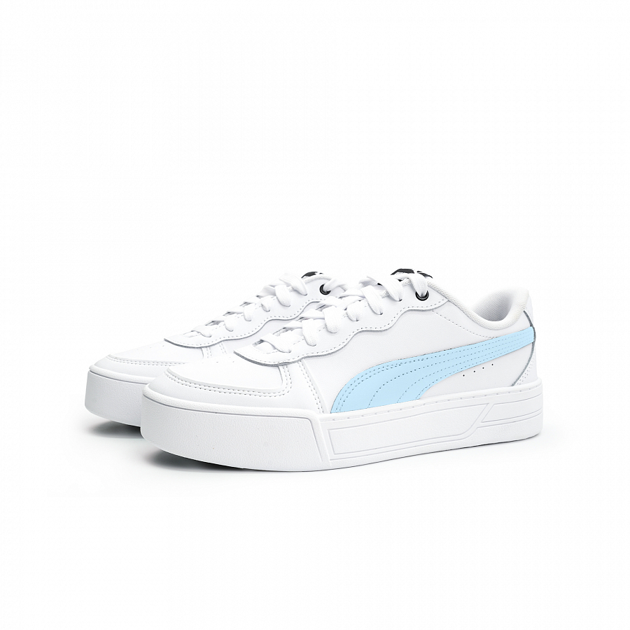 PUMA Skye Octopus Party, Glamor Sky Blue Slip Resistant Low Top Skateboard Shoes Women's White Blue купить в интернет-магазине Yoocart с быстрой доставкой по России.