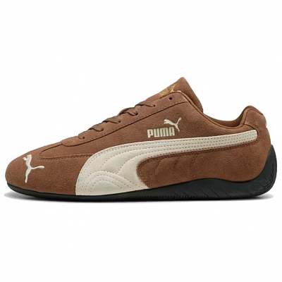 PUMA Speedcat Og Haute Coffee Frosted Ivory Gold Tongue Logo