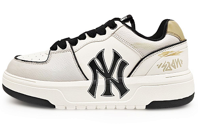 MLB Chunky Liner Abrasion Resistant Low Top Skateboard Shoes Unisex White Gray