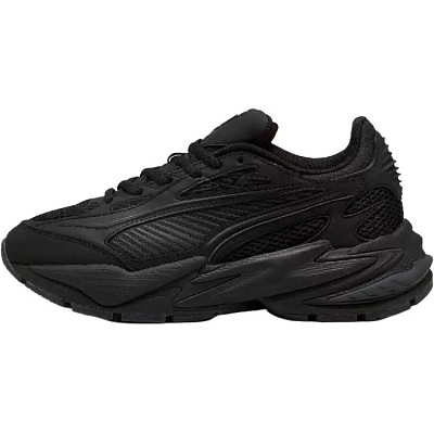 PUMA Abrasion Resistant Low Top Running Shoes Unisex Black
