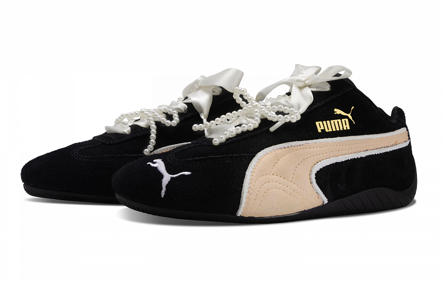 PUMA Speedcat Peanut Milk Anti-Slip Wear-Resistant Low-Top Casual Shoes Unisex Black купить в интернет-магазине Yoocart с быстрой доставкой по России.