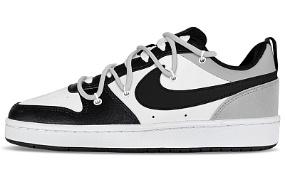 Nike Court Borough Low 2 Low-Top Skateboard Shoes GS Gray Black