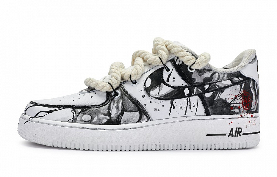 Nike Air Force 1 Low 811 Manufacturing, Four Seasons Peaceful Low Top Skateboard Shoes GS Black White Red купить в интернет-магазине Yoocart с быстрой доставкой по России.