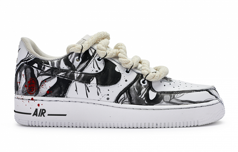 Nike Air Force 1 Low 811 Manufacturing, Four Seasons Peaceful Low Top Skateboard Shoes GS Black White Red купить в интернет-магазине Yoocart с быстрой доставкой по России.