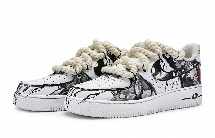Nike Air Force 1 Low 811 Manufacturing, Four Seasons Peaceful Low Top Skateboard Shoes GS Black White Red купить в интернет-магазине Yoocart с быстрой доставкой по России.