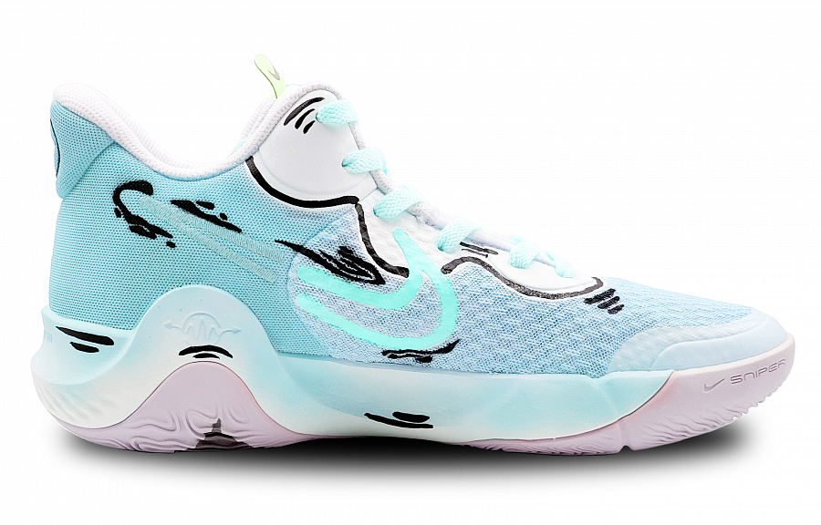 Nike KD Trey 5 IX Mid Top Vintage Basketball Shoes Unisex Cyan купить в интернет-магазине Yoocart с быстрой доставкой по России.