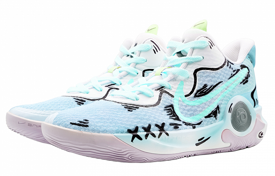 Nike KD Trey 5 IX Mid Top Vintage Basketball Shoes Unisex Cyan купить в интернет-магазине Yoocart с быстрой доставкой по России.