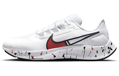 Nike Pegasus 38 Anti-Slip And Wear-Resistant Lightweight Low-Top Marathon Running Shoes Men's White