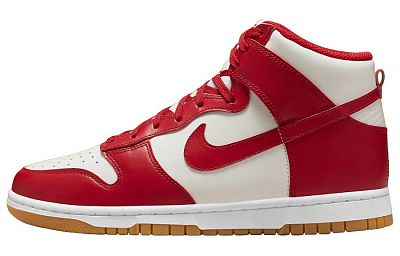 Nike Dunk High Sail Gym Red Gum Women's