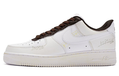 Nike Air Force 1 Low 811 Manufacturing Low Top Skateboard Shoes Men's Beige Brown White