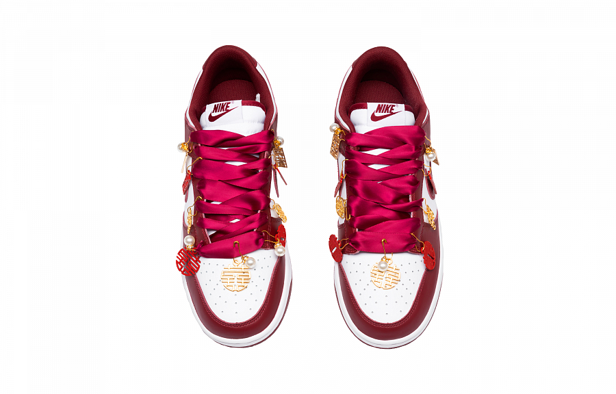 Nike Dunk Skateboard Shoes Men Low-Top Red/White/Gold купить в интернет-магазине Yoocart с быстрой доставкой по России.