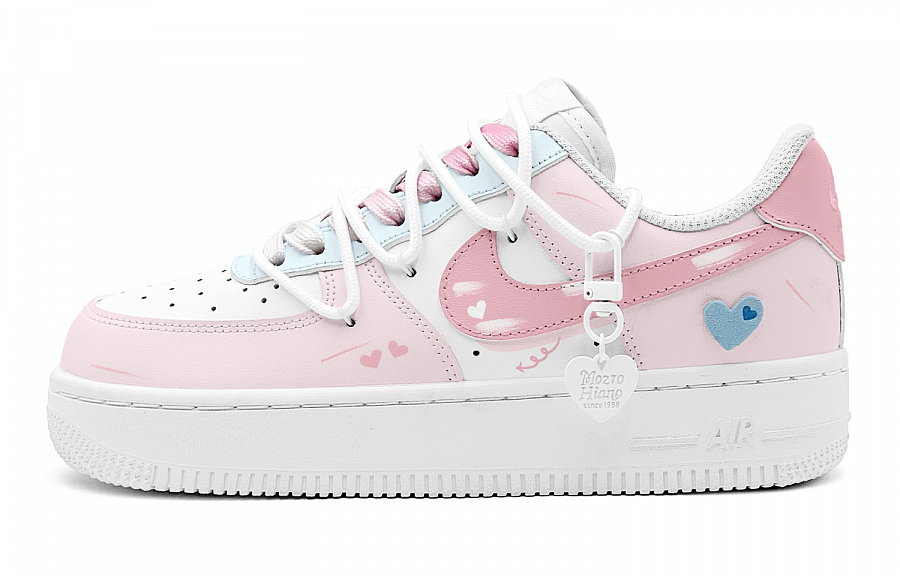 Nike Air Force 1 Air Force 1 Reverse Mismatched Sweetheart Slip Resistant Low Top Casual Skateboard Shoes GS Pink Blue купить в интернет-магазине Yoocart с быстрой доставкой по России.