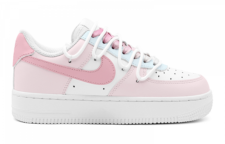 Nike Air Force 1 Air Force 1 Reverse Mismatched Sweetheart Slip Resistant Low Top Casual Skateboard Shoes GS Pink Blue купить в интернет-магазине Yoocart с быстрой доставкой по России.