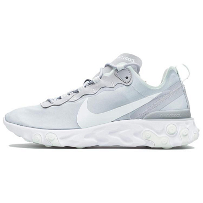 Nike React Element 55 Wolf Grey Ghost Aqua Women's