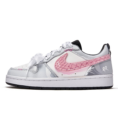 Nike Court Borough Skateboard Shoes Women's Low top Pink/White