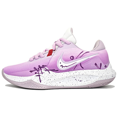 Nike Precision 6 Basketball Shoes Unisex Low top Purple/White/Red