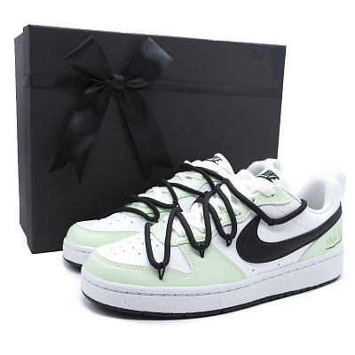 Nike Court Borough Low-Top Skateboard Shoes GS Light Green
