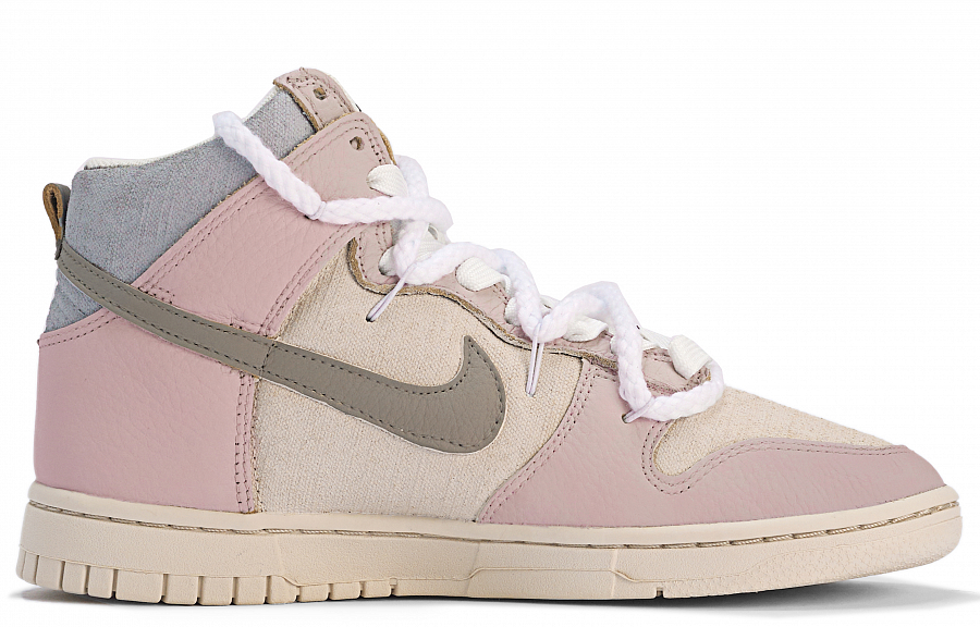 Nike Dunk Skateboard Shoes Women's High top Pink/Gray купить в интернет-магазине Yoocart с быстрой доставкой по России.