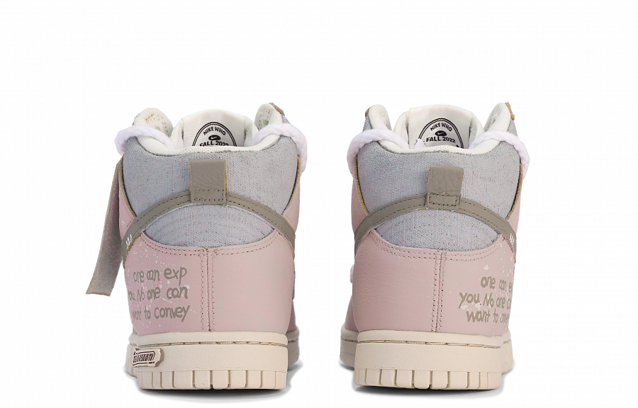 Nike Dunk Skateboard Shoes Women's High top Pink/Gray купить в интернет-магазине Yoocart с быстрой доставкой по России.
