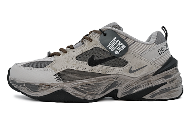 Nike M2K Low Top Chunky Sneakers Unisex Silver Gray