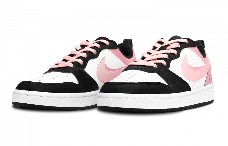 Nike Court Borough Anti-Slip Wear-Resistant Low-Top Skateboard Shoes GS Black Pink купить в интернет-магазине Yoocart с быстрой доставкой по России.