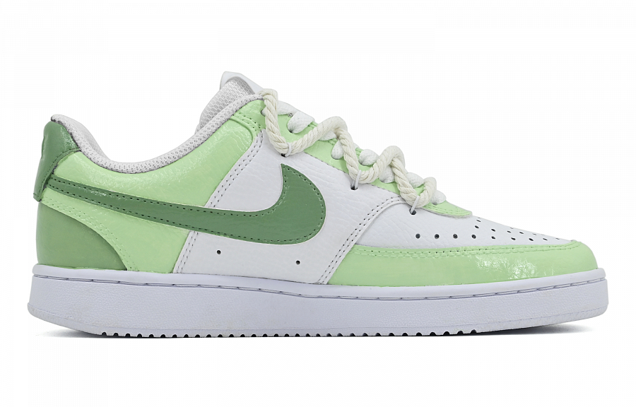 Nike Court Vision 1 Low-Top Skateboard Shoes Women's White Green купить в интернет-магазине Yoocart с быстрой доставкой по России.