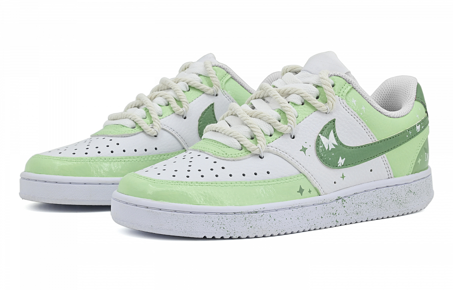 Nike Court Vision 1 Low-Top Skateboard Shoes Women's White Green купить в интернет-магазине Yoocart с быстрой доставкой по России.