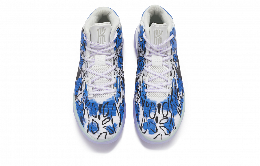 Nike Flytrap 4 EP Slip-Resistant Cushioning Abrasion-Resistant Mid-Top Basketball Shoes Men's Blue Black White купить в интернет-магазине Yoocart с быстрой доставкой по России.