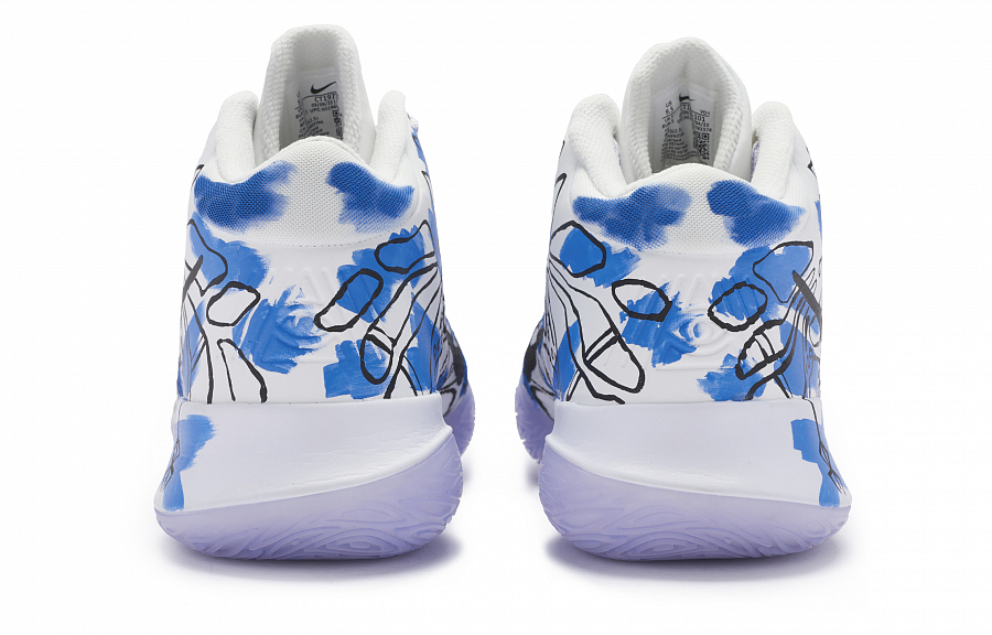 Nike Flytrap 4 EP Slip-Resistant Cushioning Abrasion-Resistant Mid-Top Basketball Shoes Men's Blue Black White купить в интернет-магазине Yoocart с быстрой доставкой по России.