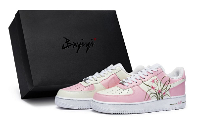 Nike Air Force 1 Skateboard Shoes Women's Low top Pink