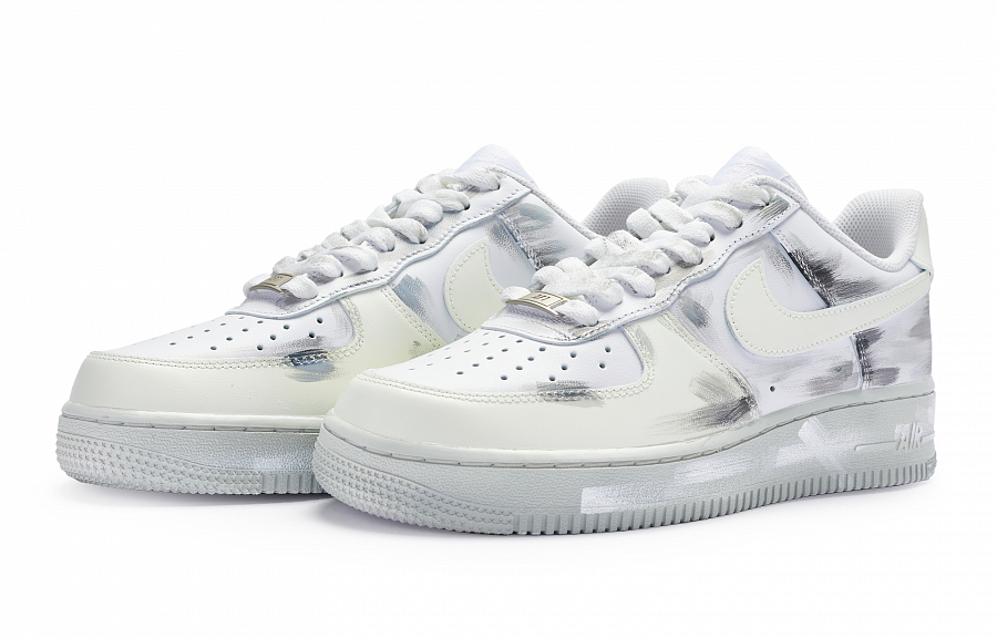 Nike Air Force 1 Low Top Skateboard Shoes GS White Gray купить в интернет-магазине Yoocart с быстрой доставкой по России.