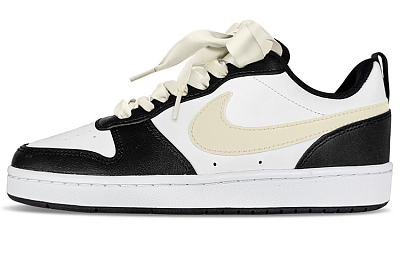 Nike Court Borough Low 2 Low-Top Skateboard Shoes GS Beige Black