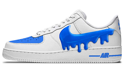 Nike Air Force 1 07 Low Air Force 1 Lightweight Low-Top Skateboard Shoes Women's Midnight Blue