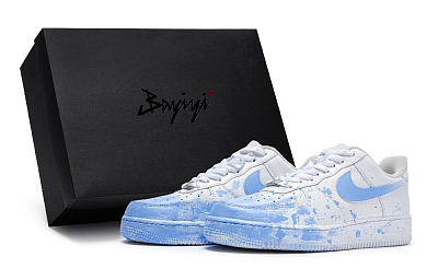 Nike Air Force 1 811 Manufacture Surfing On-Site Special Shoe Box Low-Top Skateboard Shoes Men's White Blue