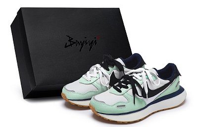 Nike Phoenix Waffle Low Top Running Shoes Women's Cyan White Black