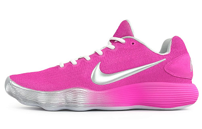 Nike Hyperdunk 2017 Basketball Shoes Men Low-Top Pink/Silver