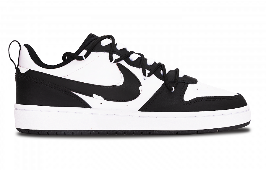 Nike Court Borough Anti-Slip And Wear-Resistant Lightweight Low-Top Skateboard Shoes GS Black White купить в интернет-магазине Yoocart с быстрой доставкой по России.