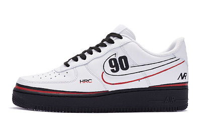 Nike Air Force 1 Low 811 Manufacturing Low Top Skateboard Shoes GS Black Red White