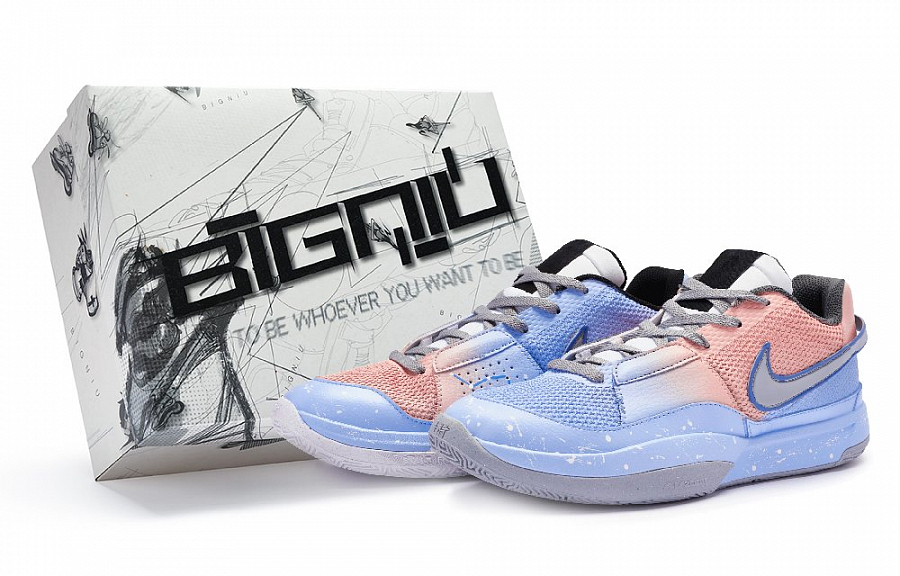 Nike Ja 1 Morant 1st Generation 811 Manufacturing Cushioned Slip-Resistant Low-Top Basketball Shoes Unisex Purple Pink купить в интернет-магазине Yoocart с быстрой доставкой по России.