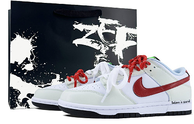 Nike Dunk Cushioning Wear-Resistant Low-Top Skateboard Shoes GS Cream Yellow