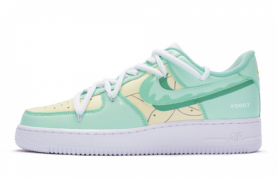 Nike Air Force 1 Low 811 Manufacturing Low Top Skateboard Shoes GS Yellow Green White купить в интернет-магазине Yoocart с быстрой доставкой по России.