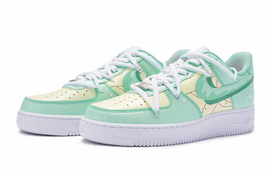 Nike Air Force 1 Low 811 Manufacturing Low Top Skateboard Shoes GS Yellow Green White купить в интернет-магазине Yoocart с быстрой доставкой по России.
