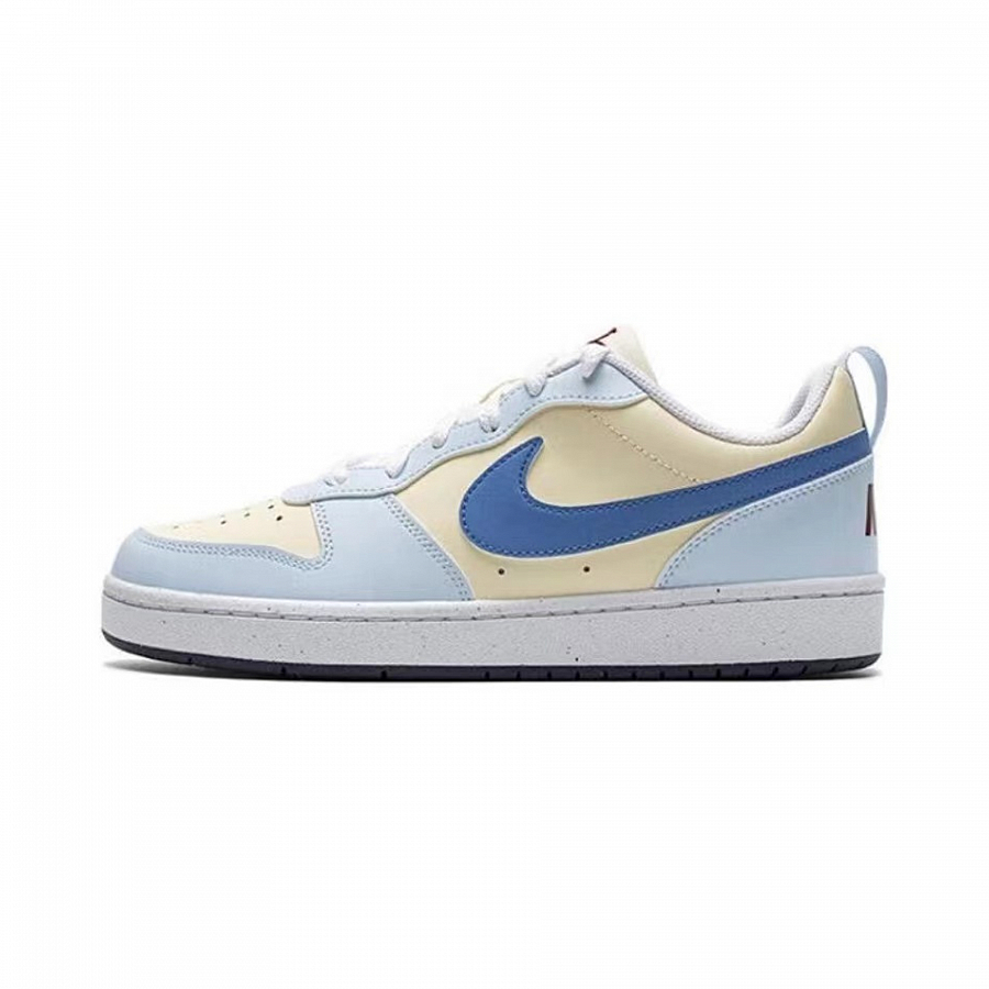 Nike Court Borough Skateboard Shoes Women's Low top Beige/Blue купить в интернет-магазине Yoocart с быстрой доставкой по России.