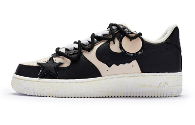 Nike Air Force 1 Low 811 Manufacturing Low Top Skateboard Shoes GS Black Rice