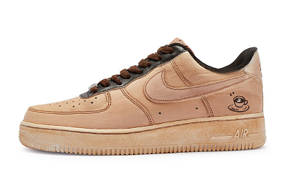 Nike Air Force 1 Low Top Skateboard Shoes GS Coffee Brown