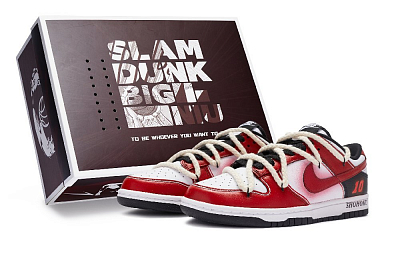Nike Dunk Low 811 Manufacturing Low Top Skateboard Shoes Women's Black White Red