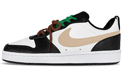 Nike Court Borough Low 2 Low-Top Skateboard Shoes GS Beige Brown