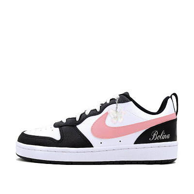 Nike Court Borough Skateboard Shoes Women's Low top Pink, Black